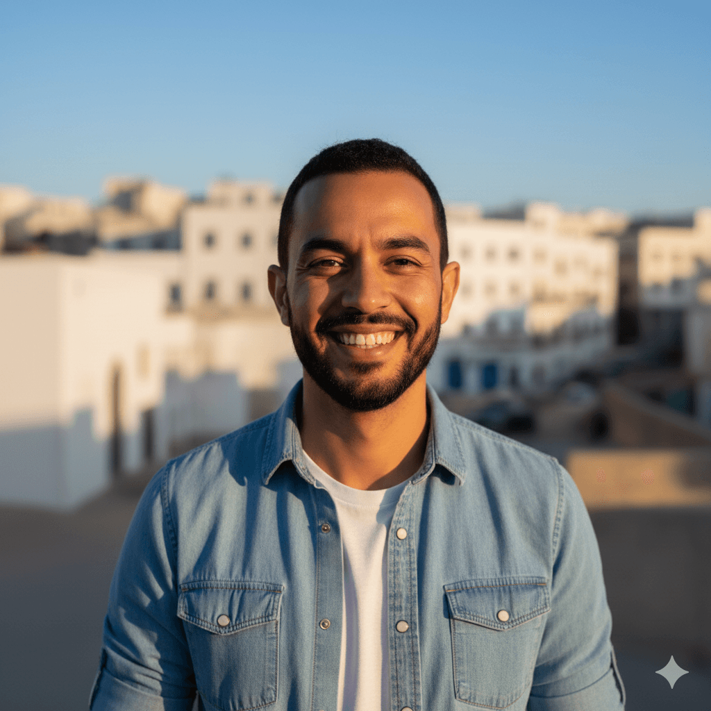 image d'un candidat satisfait de type africain